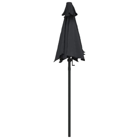 PARASOL CZARNY 200X224CM ALUMINIUM