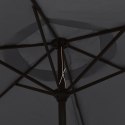 PARASOL CZARNY 200X224CM ALUMINIUM