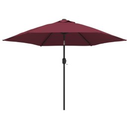 PARASOL OGRODOWY NA METALOWYM SŁUPKU BORDOWY 300CM