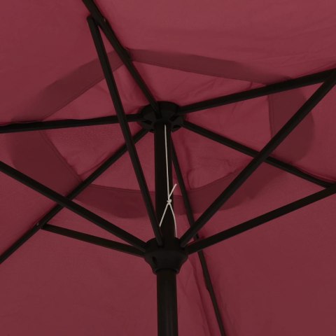 PARASOL OGRODOWY NA METALOWYM SŁUPKU BORDOWY 300CM