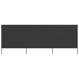 PARAWAN 3-SKRZYDŁOWY Z TKANINY 400X160CM ANTRACYTOWY