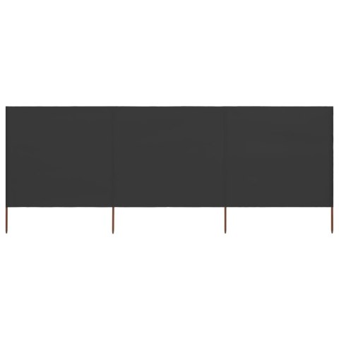 PARAWAN 3-SKRZYDŁOWY Z TKANINY 400X160CM ANTRACYTOWY