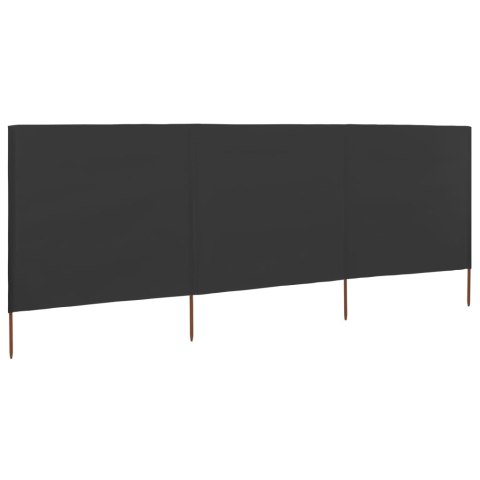 PARAWAN 3-SKRZYDŁOWY Z TKANINY 400X160CM ANTRACYTOWY