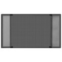 VidaXL Rozsuwana moskitiera okienna, antracytowa, (75-143)x50 cm