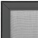 VidaXL Rozsuwana moskitiera okienna, antracytowa, (75-143)x50 cm
