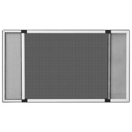 VidaXL Rozsuwana moskitiera okienna, biała, (100-193)x75 cm