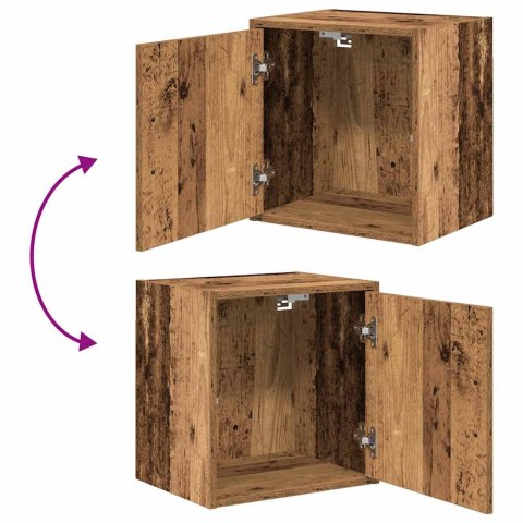 VidaXL Szafki garażowe 2 szt. Stare drewno Drewno klejone