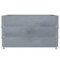 VidaXL Nadstawki paletowe, 3 szt., szare, 100x100 cm, drewno sosnowe