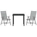 VidaXL Zestaw do jadalni w ogrodzie 3 pcs Antracyt