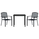 VidaXL Zestaw do jadalni w ogrodzie 3 pcs Antracyt