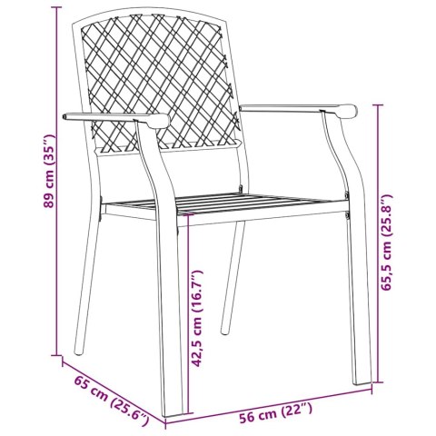 VidaXL Zestaw do jadalni w ogrodzie 3 pcs Antracyt