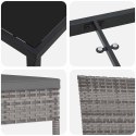 VidaXL Zestaw do jadalni w ogrodzie 3 pcs Szary