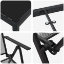 VidaXL Zestaw do jadalni w ogrodzie 5 pcs Antracyt