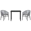 VidaXL Zestaw do jadalni w ogrodzie 3 pcs Antracyt