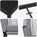 VidaXL Zestaw do jadalni w ogrodzie 3 pcs Antracyt