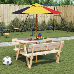 PARASOL OGRODOWY DLA DZIECI NA DREWNIANYM SŁUPKU Ø120X140CM
