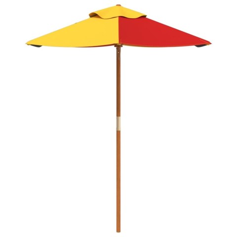 PARASOL OGRODOWY DLA DZIECI NA DREWNIANYM SŁUPKU Ø120X140CM