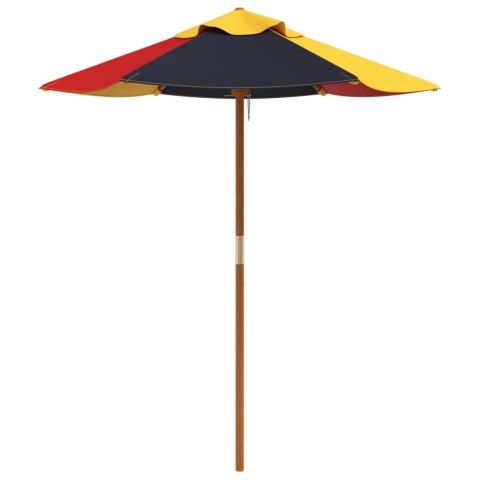 PARASOL OGRODOWY DLA DZIECI NA DREWNIANYM SŁUPKU Ø120X140CM