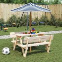 PARASOL OGRODOWY DLA DZIECI NA DREWNIANYM SŁUPKU Ø120X140CM