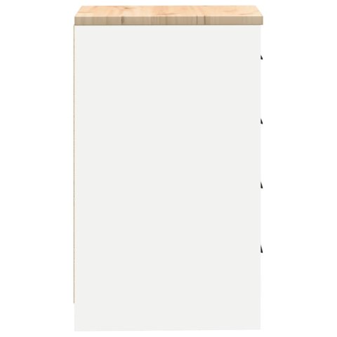 VidaXL Garażowa szafka do przechowywania Biała 40x51x85 cm