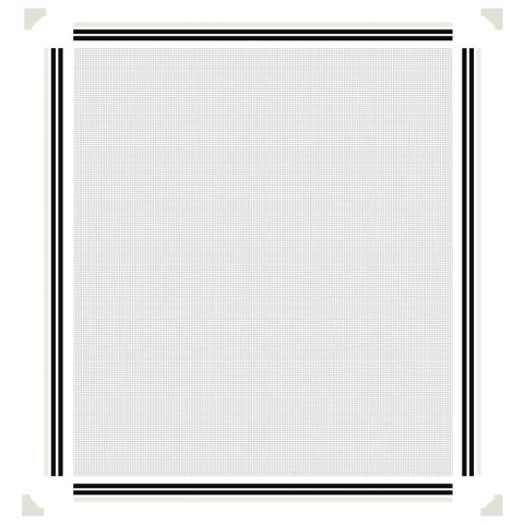 VidaXL Magnetyczna moskitiera okienna, biała, 120x140 cm