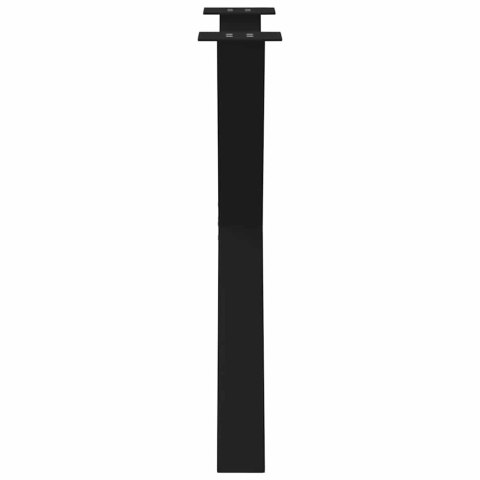 VidaXL Nogi do stołu jadalnego w kształcie litery X 2 szt. Czarne 70x(72-73) cm Stal