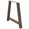 VidaXL Nogi do stołu jadalnego w kształcie litery A 2 szt. 100x(72-73) cm Stal