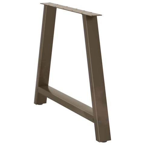 VidaXL Nogi do stołu jadalnego w kształcie litery A 2 szt. 100x(72-73) cm Stal