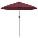 PARASOL OGRODOWY NA SŁUPKU ALUMINIOWYM 270CM BORDOWY