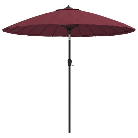 PARASOL OGRODOWY NA SŁUPKU ALUMINIOWYM 270CM BORDOWY