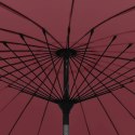 PARASOL OGRODOWY NA SŁUPKU ALUMINIOWYM 270CM BORDOWY