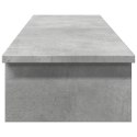 VidaXL Podstawka pod monitor, szarość betonu, 100x27x15 cm
