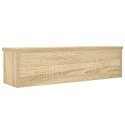 VidaXL Półki kuchenne składane, 2 szt., dąb sonoma, 50x15x16 cm