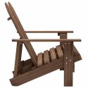 2-OSOBOWE KRZESŁO OGRODOWE ADIRONDACK JODŁOWE BRĄZOWE