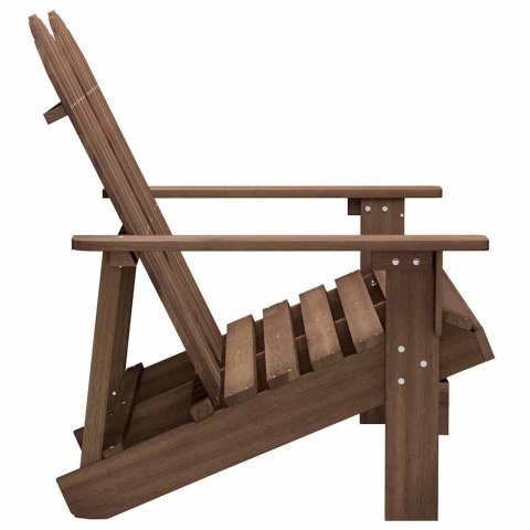 2-OSOBOWE KRZESŁO OGRODOWE ADIRONDACK JODŁOWE BRĄZOWE