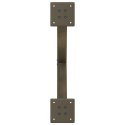 VidaXL Nogi do stolika kawowego w kształcie litery X 2 szt. Naturalna stal 60x(42-43) cm Stal