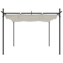 VidaXL Pergola ze zwijanym dachem, kremowa, 295x292x230 cm