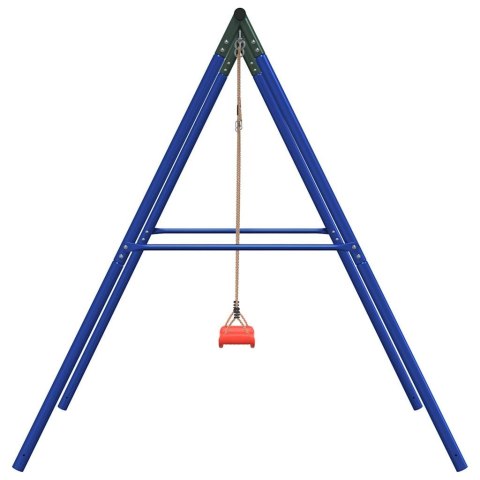 HUŚTAWKA OGRODOWA DLA DZIECI METALOWA RAMA SIEDZISKO 156X185X185CM SOLIDNA