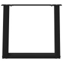 VidaXL Nogi do stolika kawowego w kształcie litery U 2 szt. Czarne 50x(42-43) cm Stal