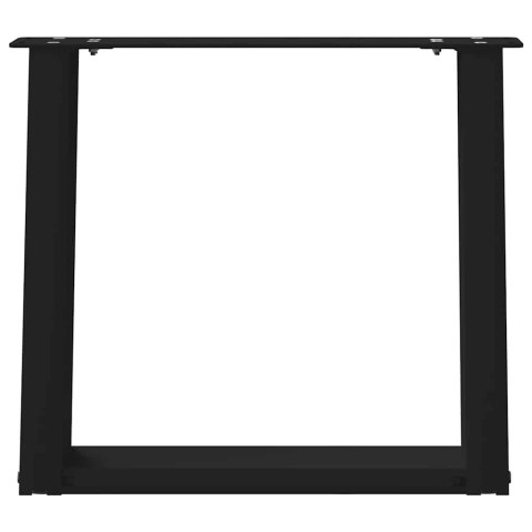 VidaXL Nogi do stolika kawowego w kształcie litery U 2 szt. Czarne 50x(42-43) cm Stal