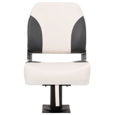 VidaXL Składane siedziska do łodzi, 2 zestaw, z niskim oparciem