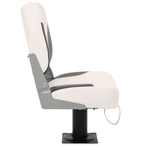 VidaXL Składane siedziska do łodzi, 2 zestaw, z niskim oparciem