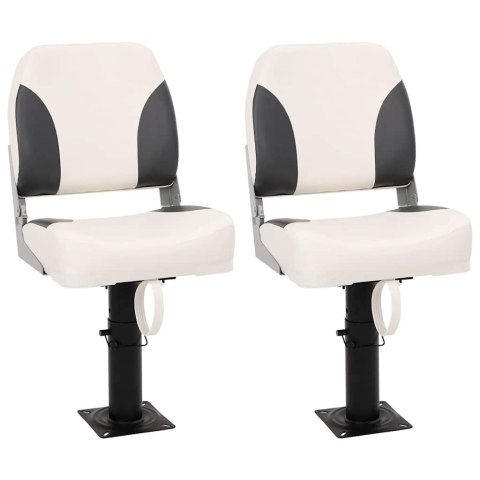 SKŁADANE SIEDZISKA DO ŁODZI 2 ZESTAW Z NISKIM OPARCIEM