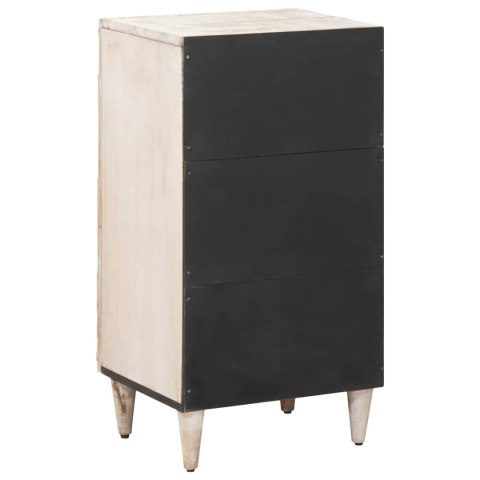 BUFET Z PRZECHOWYWANIEM BIAŁY 40X33,5X75CM DREWNO Z MANGO