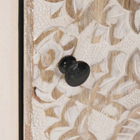 BUFET Z PRZECHOWYWANIEM BIAŁY 40X33,5X75CM DREWNO Z MANGO