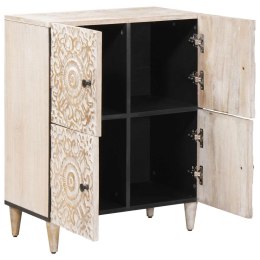 BIAŁY BUFET Z DREWNA MANGO KREDENS NOWOCZESNY KOMODA 60X33,5X75CM LOFT STYL