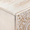 BIAŁY BUFET Z DREWNA MANGO KREDENS NOWOCZESNY KOMODA 60X33,5X75CM LOFT STYL