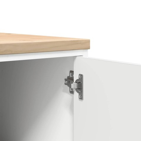 VidaXL Garażowa szafka do przechowywania Biała 30x51x85 cm