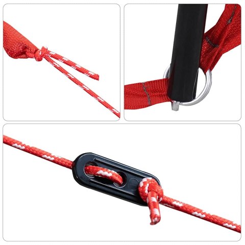 NAMIOT DO PRZYCZEPY KEMPINGOWEJ KAMPERA 285X255X245CM TAFTA PRZEDSIONEK