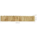 VidaXL Obrzeże ogrodowe, zielone, 120 cm, impregnowana sosna